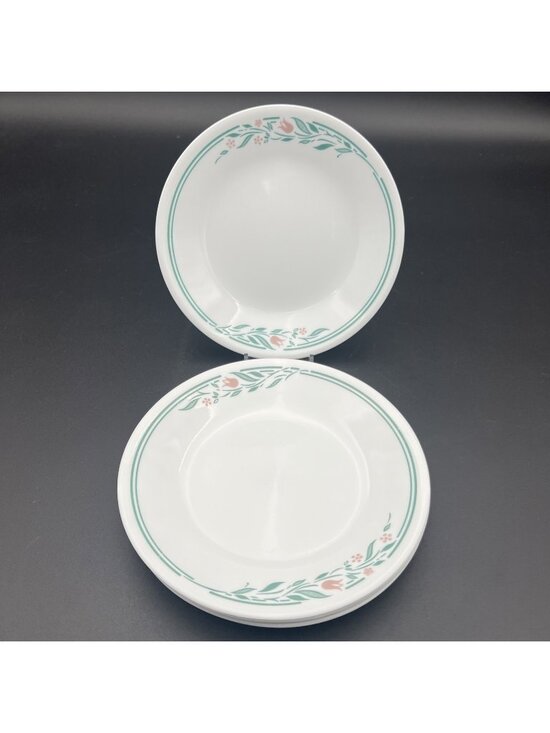 Corelle Other - Corelle ROSEMARIE Set of 5 Bread / Dessert Plates Tulips (6-3/4") VTG Corning